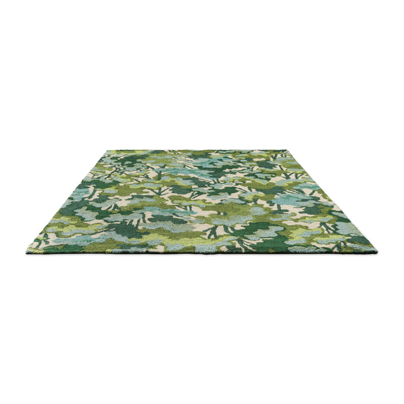 Tree Tops Hand Tufted Floral Area Rug, Rectangle 4'7" x 6'6"
