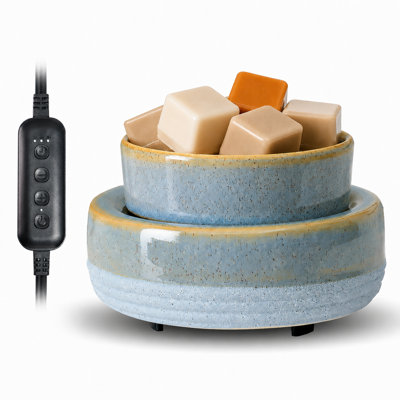 4-in-1 Multi Function Fragrance Wax Warmer Electric Ceramic Candle Melter Scented Wax Burner Apartment Decor Gift for Daily Use