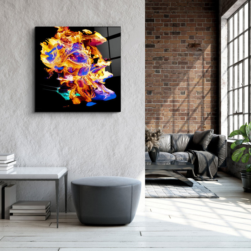 Peinture décorative en verre trempé
