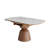 Extendable Dining Tables For 4 To 8 Rectangular To Round 31.15" To 53.15" Sintered Stone Kitchen Table-114217333