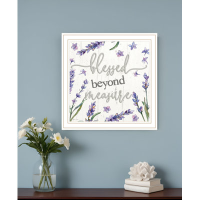 «Blessed Beyond Mesure», impression murale encadrée
