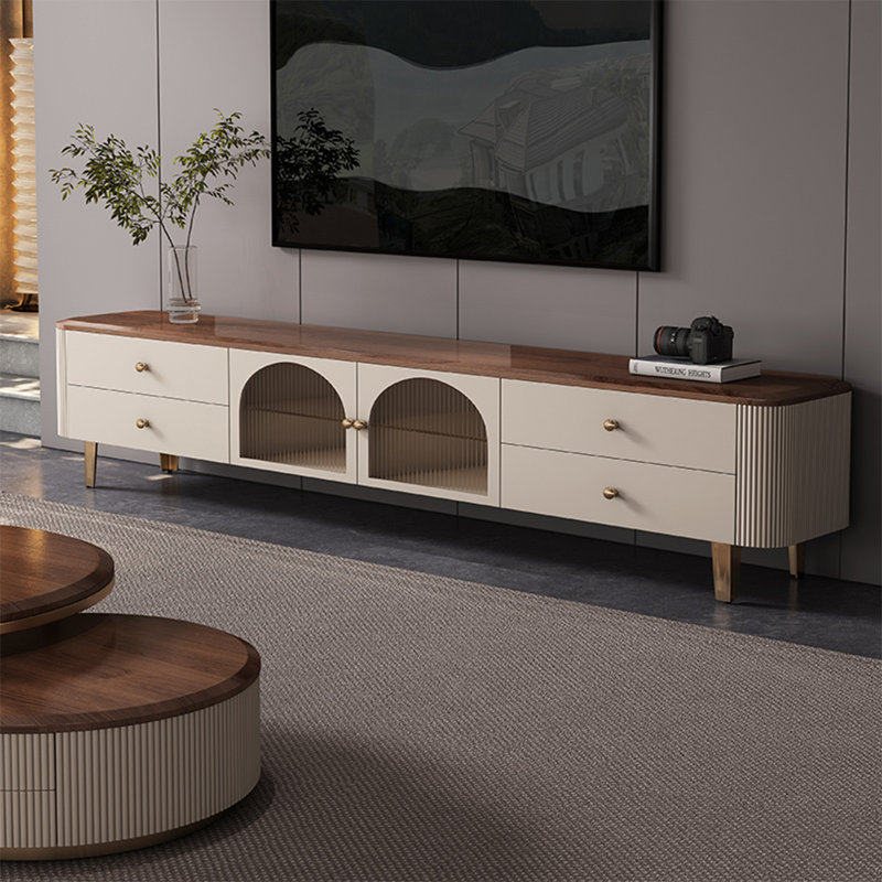 Meuble télé simple pour le salon, H 19,3 po x L 70,9 po x l 15,7 po