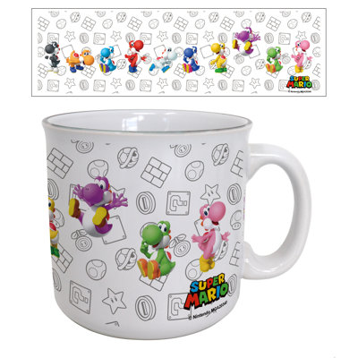 Super Mario – Yoshi Colours 20oz. Camper Mug