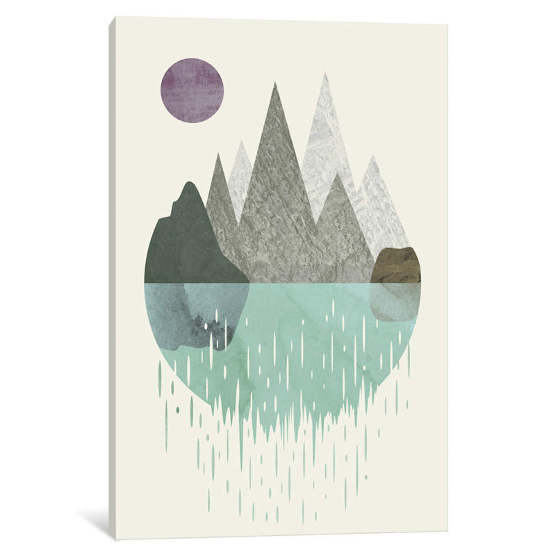 Waterfall by Flatowl - Wrapped Canvas Print, 66.04 cm H x 45.72 cm W x 1.91 cm D