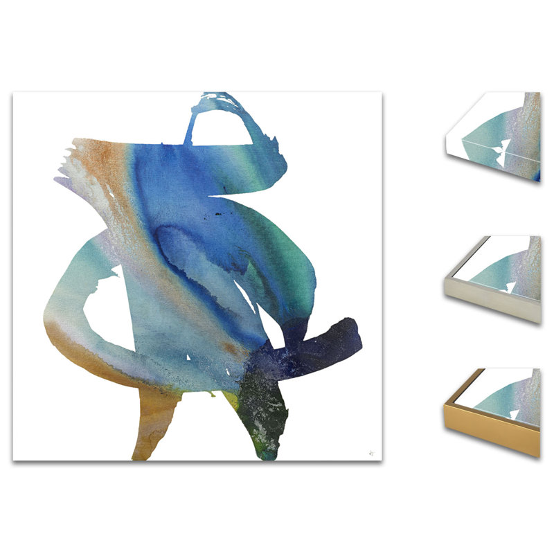 Scripted 2 Painting by Jennifer Hollack Raboin, Stretched Canvas, 27" H x 27" W x 2" D