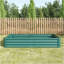 Lit de jardin surélevé pour l'extérieur, 6 x 3 x 1 pi, pots rectangulaires surélevés en métal pour plantes, légumes et fleurs - Vert-659282048-659282056