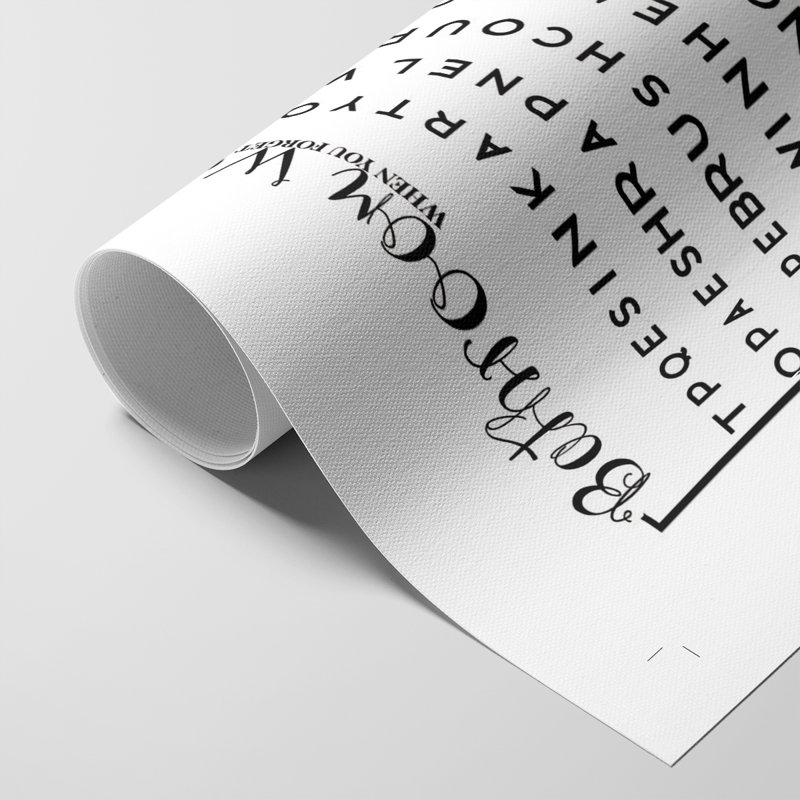 Bath - Recherche de mots - Impression sur toile seulement - NON-CADRE, H 12 po x l 8 po