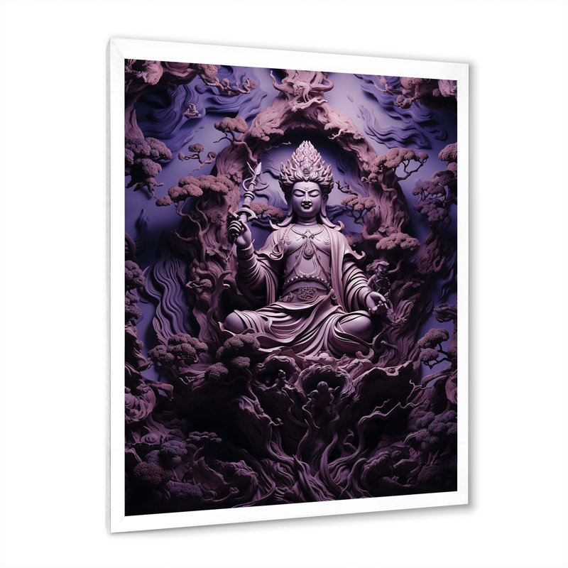 «Lateefat», reproduction sur toile, H 32 po x l 16 po x P 1 po, Cadre photo blanc