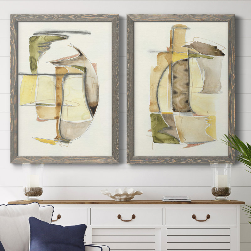 «Brown Sugar I», toile encadrée de qualité supérieure - prête à être accrochée, H 31,5 po x l 47 po x P 1,5 po, Encadré gris
