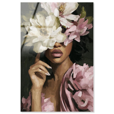 Lady and the Flowers III Acrylic Print Glam Wall Art by Art Remedy, Ready to Hang, 16 x 24
