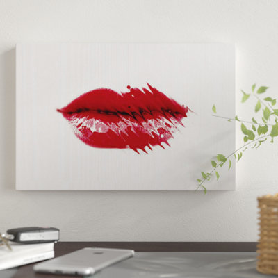« baiser me baby », reproduction sur toile