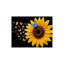 Tapis de bain Cheerful Sunflower Butterfly - 16 x 24