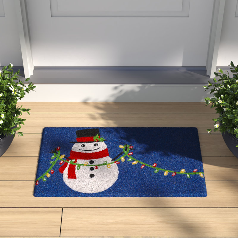 Poppe Non-Slip Christmas Outdoor Doormat