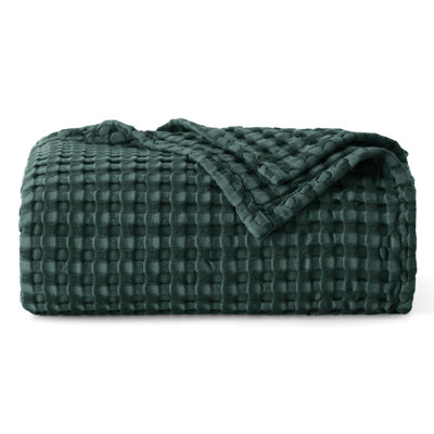 Bedsure 279gsm Cotton & Rayon from Bamboo Waffle Blanket GentleSoft™️