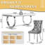 Rectangular 70.1"L X 35"W Dining Set-122920258-122919256-111570905