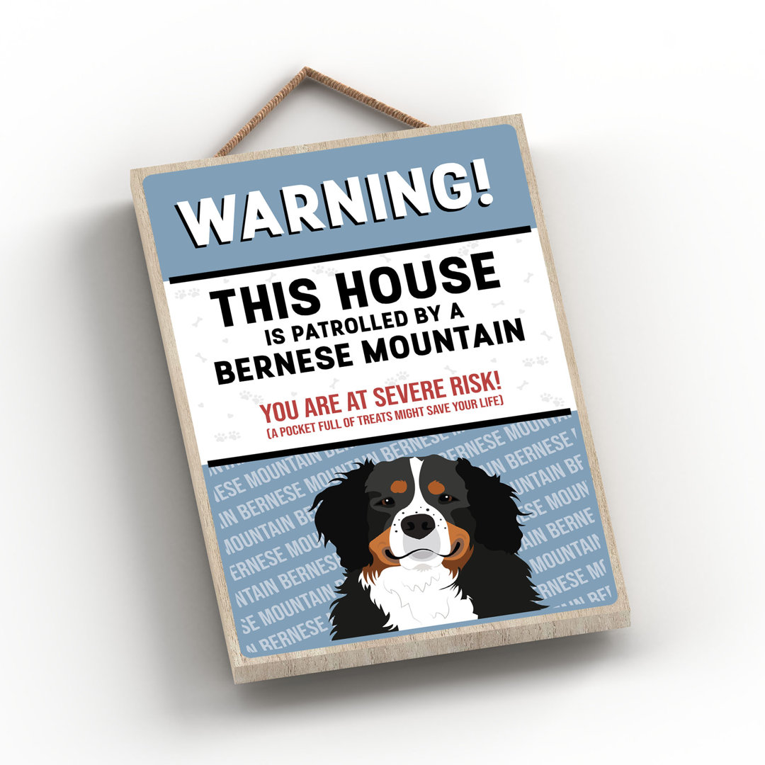 BERNESE MOUNTAIN DOG THE WORKS OF K PEARSON DOG BREED ILLUSTRATION WOODEN PLAQUE - Image 2