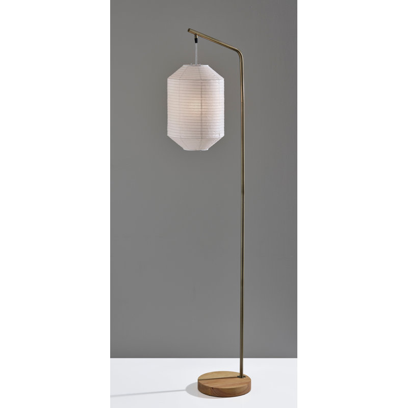 Lampe sur pied Keanu, Laiton antique