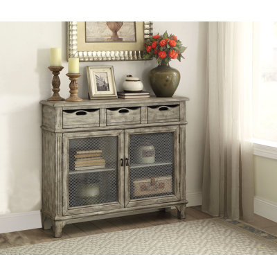 Armoire console polyvalente à 2 portes avec 3 tiroirs pour un rangement élégant