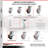 4 Piece Polyurethane Caster Set