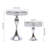 11pcs Acrylic Mirrored Surface Cake Stand