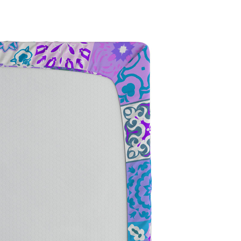 Microfiber Patchwork Fitted Sheet, Queen Fitted Sheet