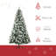 Arbre de Noël de 6 pi avec branches enneigées, 800 pointes, 61 branches de pin, base robuste et réaliste, plateforme stable