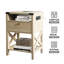 Table de chevet 1 tiroir Vishesh-1516601890