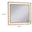 Miroir décoratif décoratif Brey, cadre en métal doré Glam 39 pouces