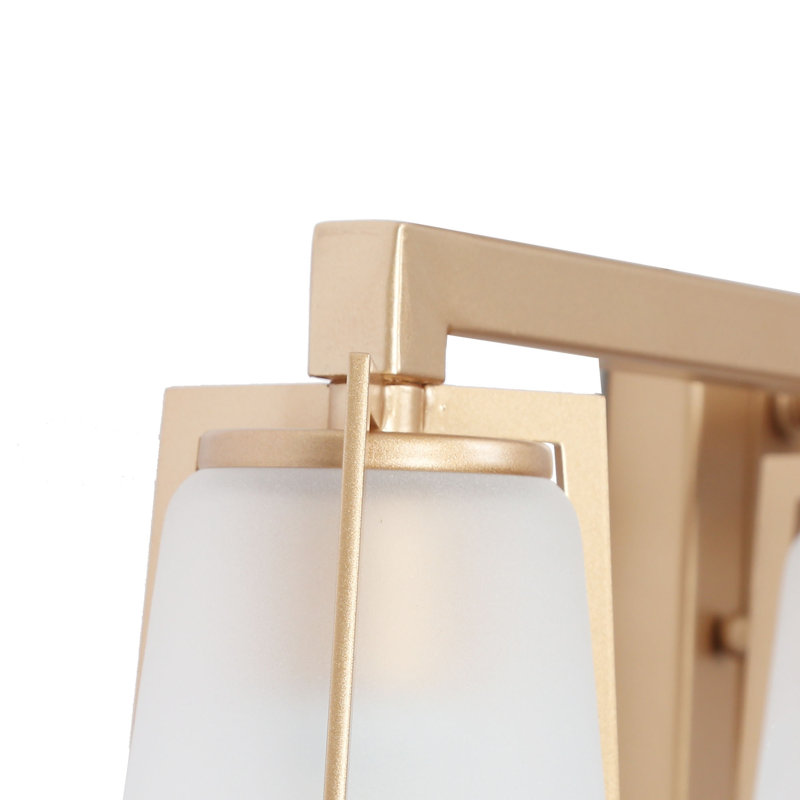 Nakaiah Dimmable Rose Gold Vanity Light, 4
