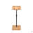 Tray Table Bamboo Height Adjustable Side Table For Sofa C-Shaped Oval End Tables With Slots