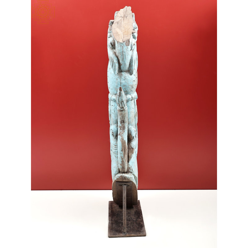  38" Wood Carved Architectural Bracket - Rustic Wall Accent Decor