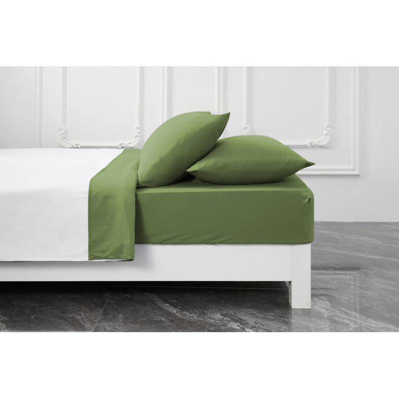 Premium Rayon from Bamboo Sheet Set Deep Pockets, Cooling, Ultra Soft and Breathable, Green