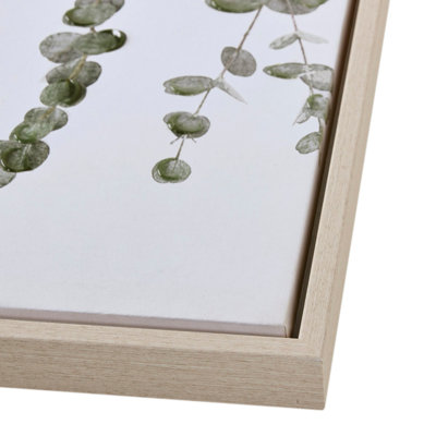 Ensemble de décoration murale en toile encadrée 2 pièces Eucalyptus