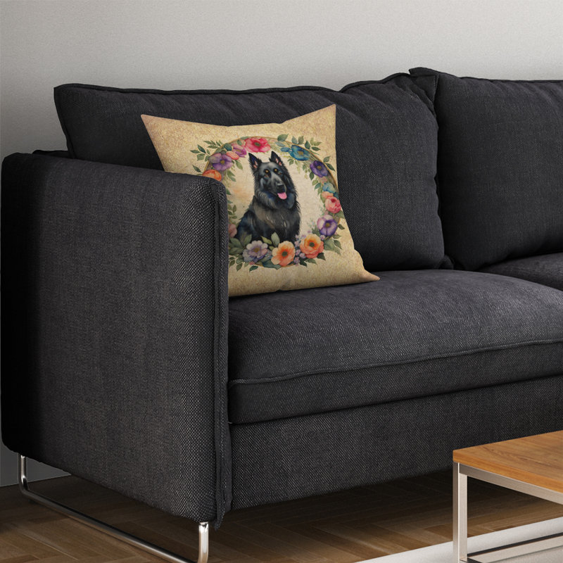  Other/No Pattern Polyester Indoor/Outdoor Throw Pillow, 14" H x 14" W x 3" D