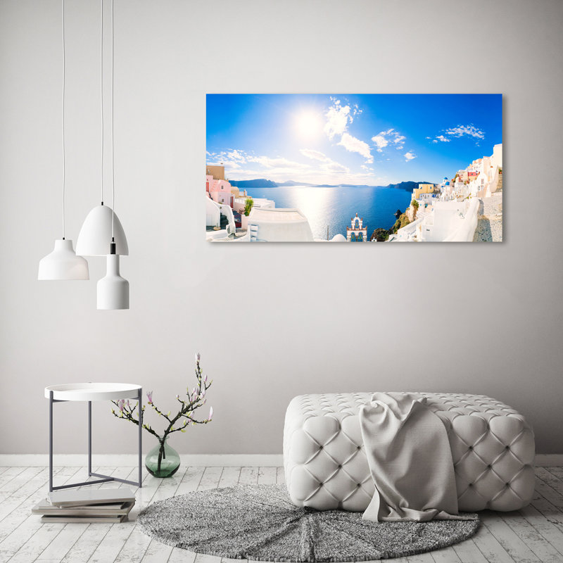 Santorini Greece - Wrapped Canvas Print