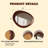 35"x32" Irregular Wall Mirror, Red-brown Walnut Wood Bathroom Mirror,HD Shatterproof Glass, Wall Mounted Asymmetrical Mirror,Vertical/Horizontal