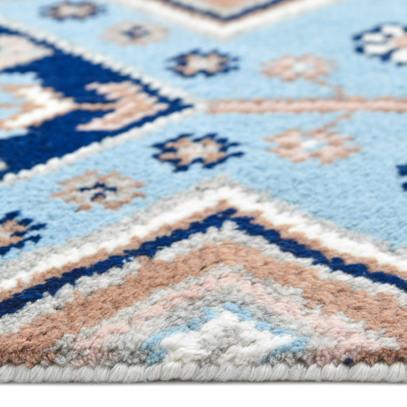Hudson Hand Knotted Geometric Area Rug, Rectangle 9' x 12'