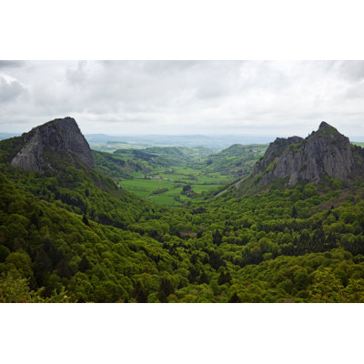 Volcano Crater In The Auvergne - Wrapped Canvas Print