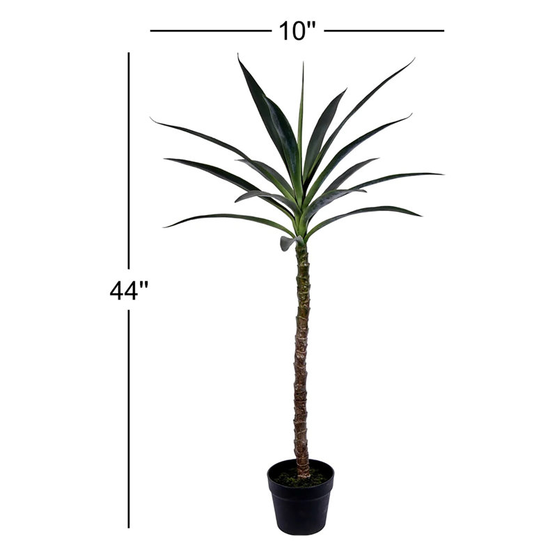 Faux Tree in Pot, 44" H x 10" W x 10" D