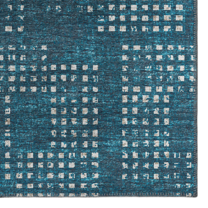 Idalmis Performance Flatweave Chenille Washable Indoor / Outdoor Rug, Rectangle 10' x 14'
