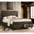Rustic Golden Brown Queen Storage Bed