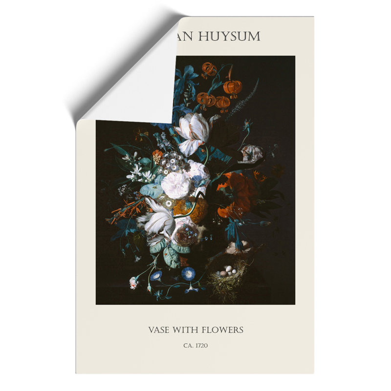 Still Life with Flowers Print by Jan van Huysum - Frameless Print, 42cm H x 30cm W x 0.1cm D