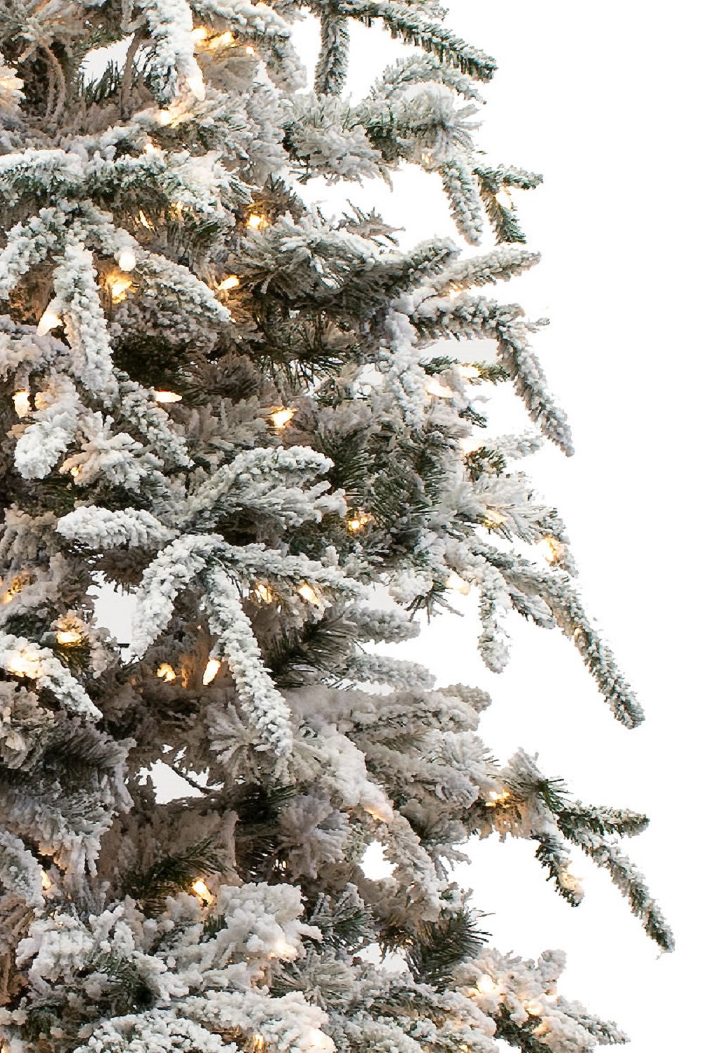 Frosted Pre-Lit Balsam Fir Christmas Tree, 7.5 ft.