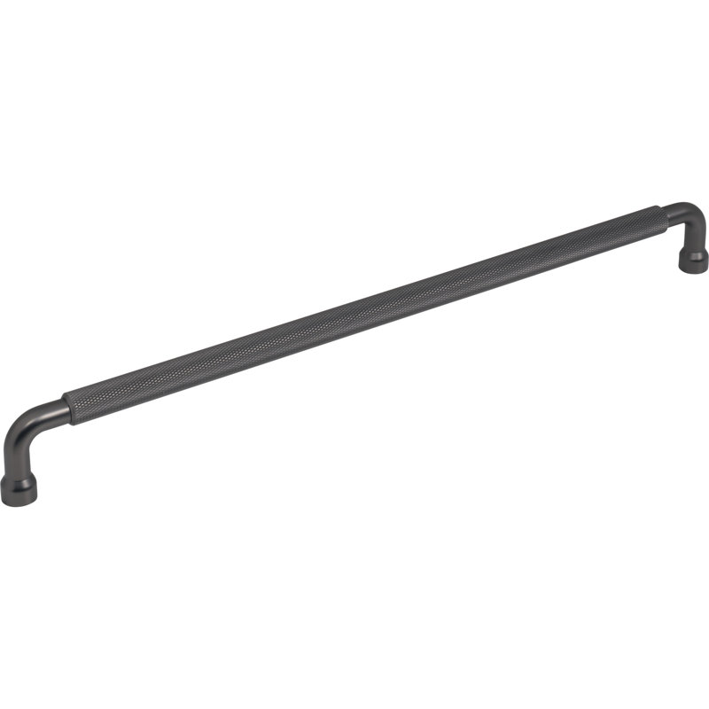 Garrison Bar Pull, Antique Gray, 12" Center To Center