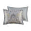 Housse de couette en coton gris très grand avec matériaux et coussins décoratifs faits d'accessoires de chambre à coucher lavables-124917791