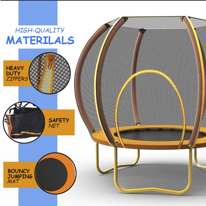 Trampoline 42 po pour enfants avec filet de sécurité, mini trampoline intérieur et extérieur avec système Bungee-Rope, capacité de 300 lb