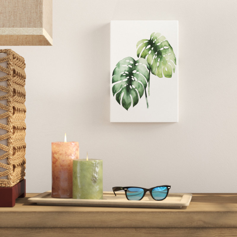 «Tropical Plant I» par Grace Popp, reproduction d'art sur toile, H 12 po x l 8 po, Toile tendue