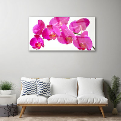 Floral Flowers - Unframed Photograph on Glass