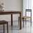 Nordic light luxury black walnut dining table-108996529