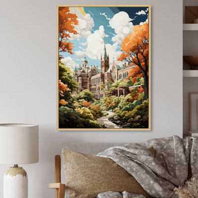 «College University Buildings University I - Cityscapes», reproduction sur toile